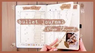 Bullet Journal Flip Through  |  October 2018 - April 2019  (Messy and Real!)