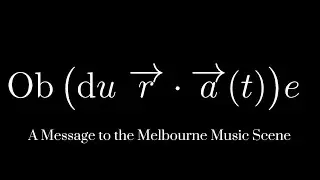 A Message to the Melbourne Music Scene