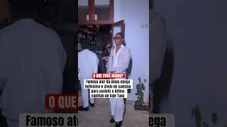 Famoso ator da Globo chega bel&iacute;ssimo e cheio de carisma para assistir o &uacute;ltimo cap&iacute;tulo de Vale Tudo