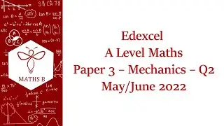 Forces and Friction Exam Question | A Level Maths - Mechanics | EdExcel May/June 2022 Q2 Walkthrough