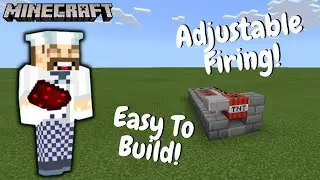 Adjustable TNT Cannon Tutorial Minecraft Bedrock 1.17