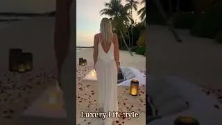 Unique Candlelight dinner on the beach II Luxury Beach Maldives #Luxury_Lifestyle_Status