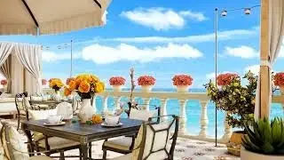 Maldives Beach Ambience - Cafe Music, Jazz & Bossa Nova, Relaxing Cafe ASMR, Study Music, Work Music