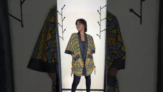 Kimono Drawstring Jacket #sewingtutorial