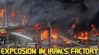 Firefighters Battle A Large Blaze In Iran Electrical Motors Factory