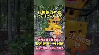 Multi functional excavator logging saw Excavator logging saw Excavator modified tree cutting saw