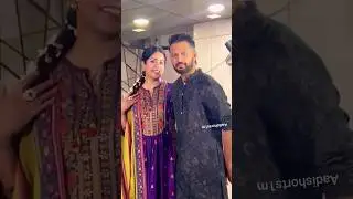 Vatsal seth with wife Ishita Dutta at Sohail Khan's House for Eid💖 #bollywood #ishitadutta #shorts