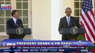 FULL: President Obama and Italian Prime Minister Renzo Joint Press Conference at White House - FNN