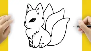How To Draw Kitsune Easy Step-by-Step Drawing Tutorial