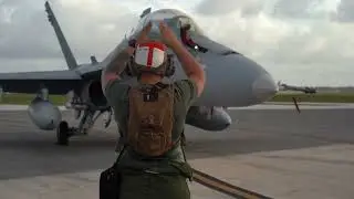 USMC conduct flight operations