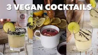 3 Easy Vegan Cocktails for New Year's Eve | #HowToVeganTheHolidays