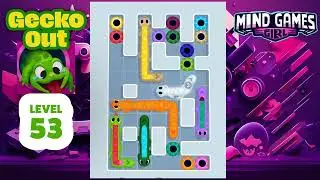 Gecko Out 🦎 level 53 gameplay solution. Get the geckos out before the time runs out ⏱️