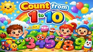 Kids Counting Animals from 1 to 10 in a very Creative Way | Kids Nursery Rhymes | 3D Animated Video