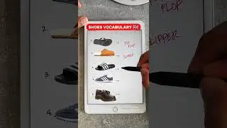Shoes English Vocabulary 🇬🇧 #vocabulary
