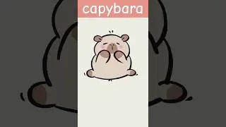 How to draw a cute capybara #forkids #drawing #capybara #capybaradrawing #coloring #howtodraw #art