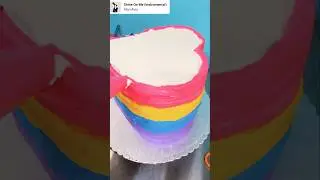 🌈 Rainbow Heart cake... #cake #cakedecorating #cakedesign #artist #chef #rainbow #heartshapedcake