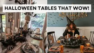 12 Easy Halloween Table Setup Ideas to Wow Your Party Guests  #DIYHalloweenDecor  #sharpaspirant