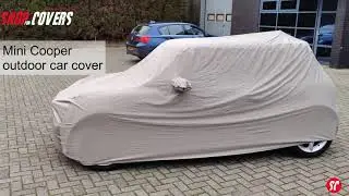 Mini Cooper outdoor car cover with mirror pockets