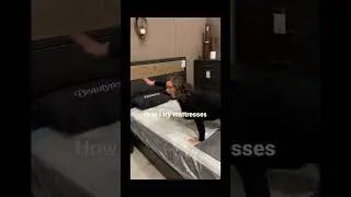 How most people try mattresses in store versus how I try mattresses! #yxefurniture #mattressshopping
