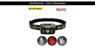 Best  NITECORE NU32 CREE XP-G3 S3 LED 550 lumens Built In Rechargeable Battery Headlamp Gear Outdoo