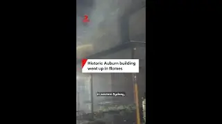 Boarded-up property at Auburn went up in flames