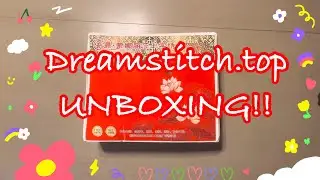 My first order from DREAMSTITCH.TOP #unboxing #stampedcrossstitch #dreamstitch