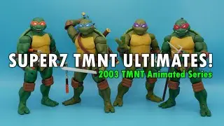 SUPER7 Teenage Mutant Ninja Turtles ULTIMATES! 2003 TMNT animated series Unboxing Review