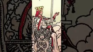 Kr&oacute;lowa Mieczy | Oryginalna Tarot 1909, przekartkowanie #tarot #kr&oacute;tki