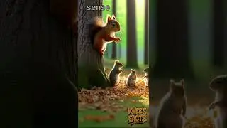 Female squirrels have strong maternal instincts🥰#facts #shorts #wildlife #animals #knowledge #hit