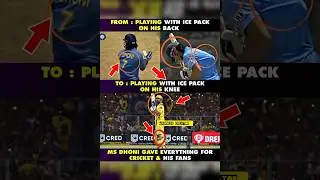 Dhoni doesn't feel pain 💪 #cricket #dhoni #ipl #indvspak #viral #youtubeshorts #shorts
