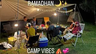 Ramadhan Camp Vibes ⛺️🌙✨| Short V-log | At Tagal River Tawau Sabah #camping #ramadhan #tawausabah