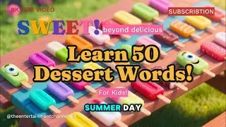 🍰 SWEET! Learn 50 Dessert Words for Kids!🍦 | Fun Vocabulary for Children🌟 #kidslearning #kidssongs