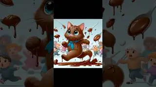 Chocolate cat #catantics #cat #cute #cattastic #animation #funny #studywithmeandmycat