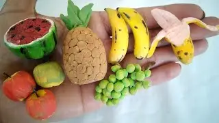 DIY How to Make Polymer Clay Miniature Fruits | Realistic Miniature Fruits | Clay Creations Ideas