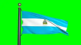 Naval Ensign of Honduras (green screen)