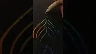 Colorful line drawing/Colorful painting🖌. #shorts   #scratch   #drawing