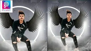 Picsart creative wings Editing, Wings hd editing, Riyaz photo editing tutorial.