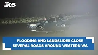 Roads closed throughout western Washington due to landslides and flooding