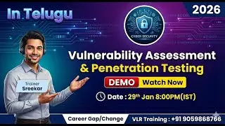 Cyber Security VAPT Demo In Telugu VLR training 2026 Vulnerability Assessment & Penetration Testing