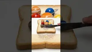 Ai ASMR Spreading things on bread I Planets 🪐🌌 #ai #aiasmr #aicontent