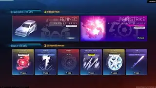 TITANIUM WHITE FENNEC AND TITANIUM WHITE AIR STRIKE IN THE ITEM SHOP! (Rocket League Item Shop)