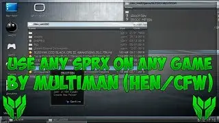 [PS3/HEN/CFW] Как установить любое меню SPRX в любую игру с Multiman/mmCM *2019*
