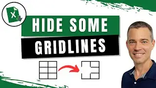 How to Hide Gridlines in Specific Cells in Excel (Lesson #6 of 50)