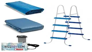 Intex Above Ground Swimming Pool Ladder with Pump and 15&rsquo; Pool Debris Review