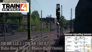 German Signalling: Gleiswechselbetrieb &ndash; Running against the flow of traffic (Train Sim World)