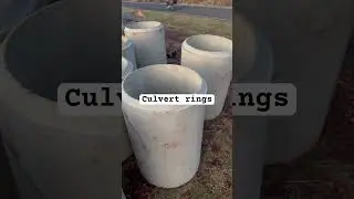 Culvert rings of various sizes available in large quantities #driveways #drainage #roadconstruction