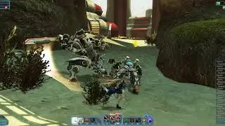 Most NA PSO2 BR player clear trash minions in this way