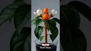 Growing Mini Orange 🍊 Plant - Time Lapse #shorts #growing #youtubeshorts