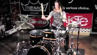 Greenbrier Percussion - Gretsch USA Custom 3pc Piano Black Finish with Gold Sparkle Inlay Drum Solo