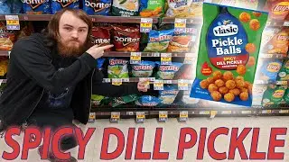 VLASIC PICKLE BALLS SPICY DILL PICKLE FLAVORED CHIPS REVIEW